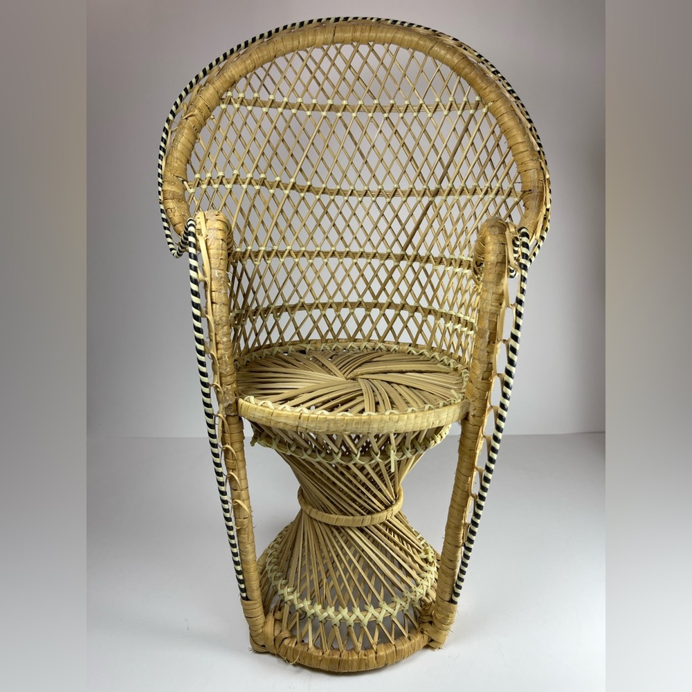 Vintage miniature peacock chair